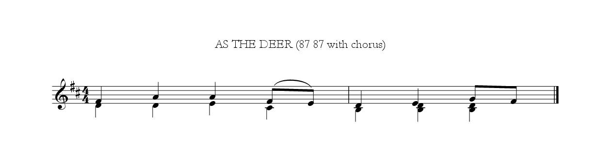 As the deer
