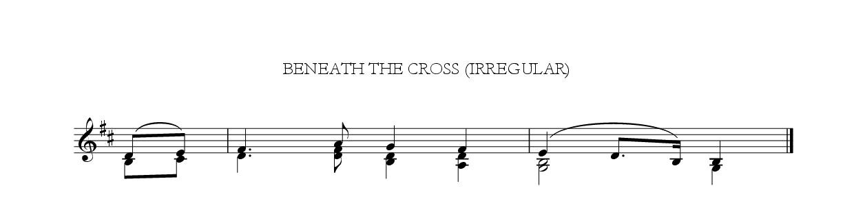 Beneath the cross