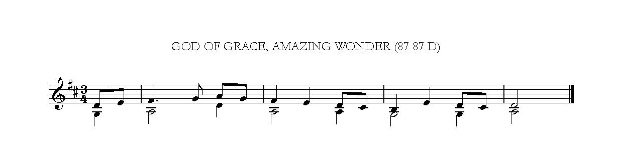 God of grace, amazing wonder