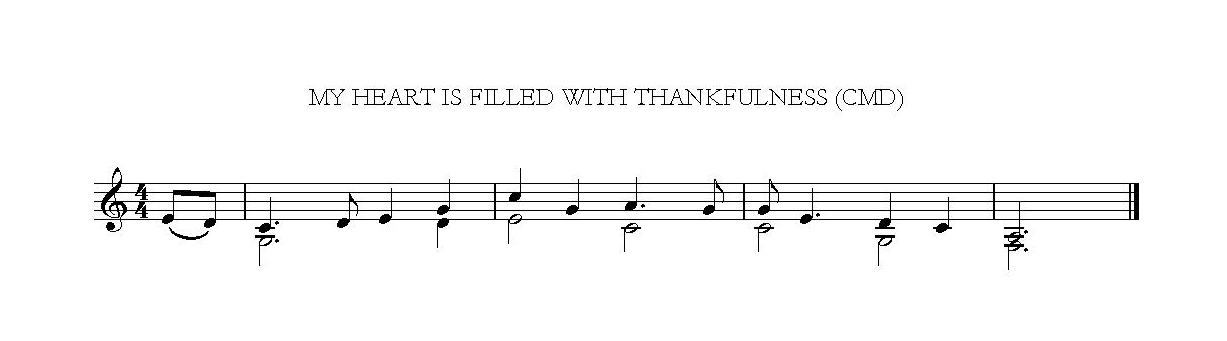My heart is filled with thankfulness