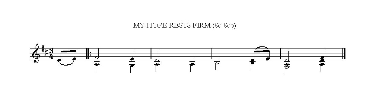 My hope rests firm