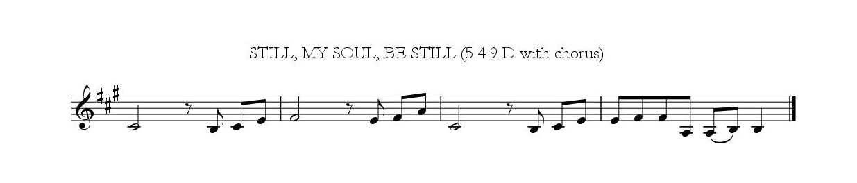 Still, my soul, be still