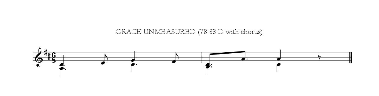 Grace unmeasured