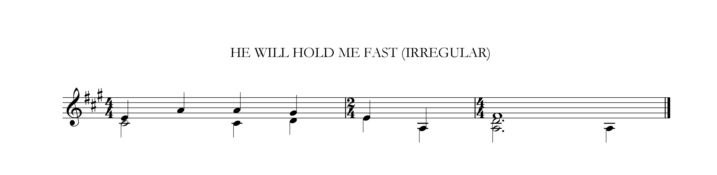 He will hold me fast