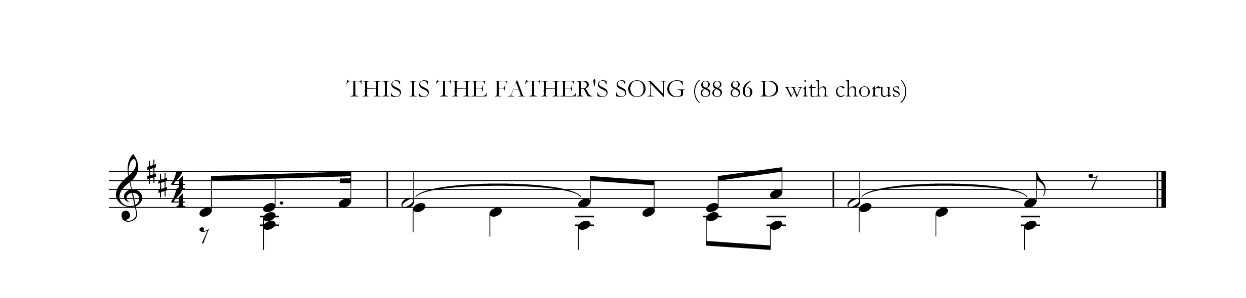 This is the Father's Song