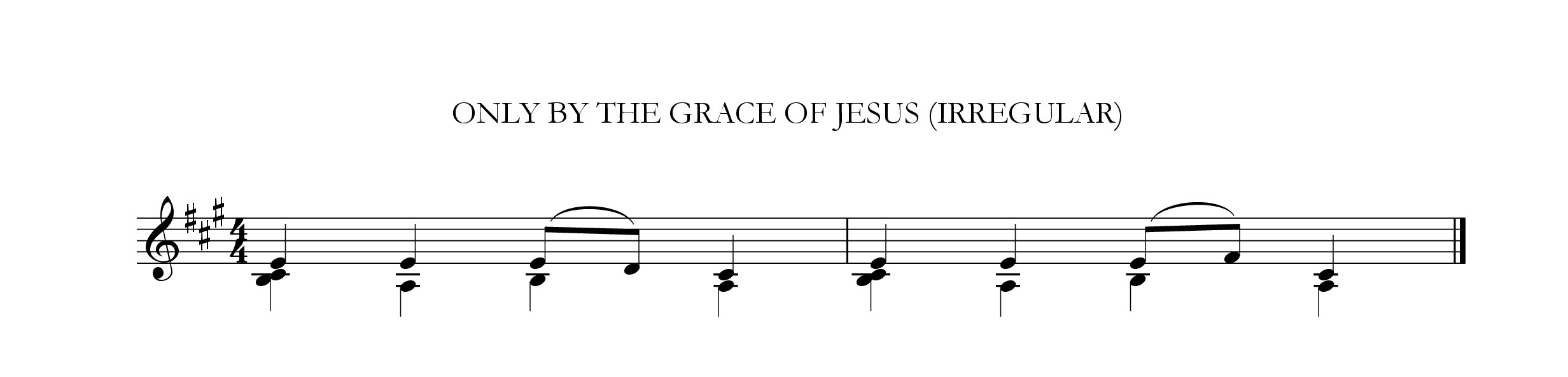 Only by the grace of Jesus