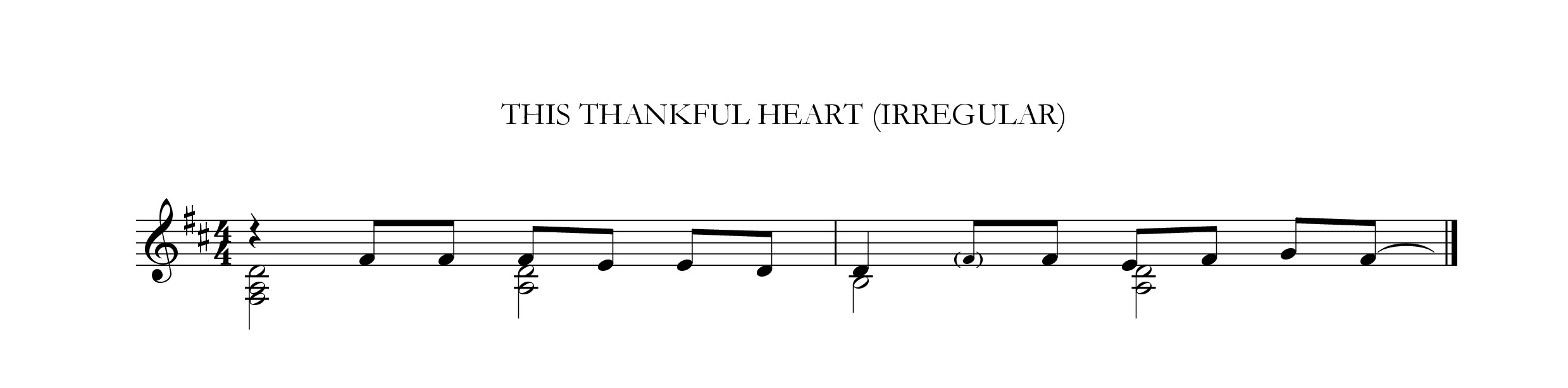 This thankful heart