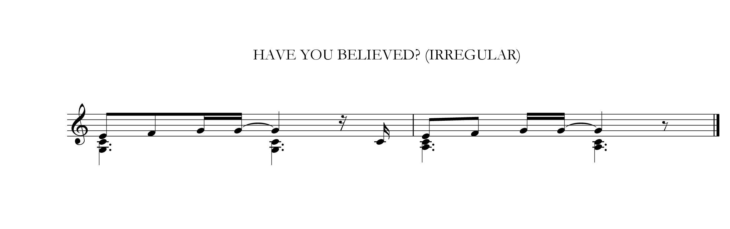 Have you believed?