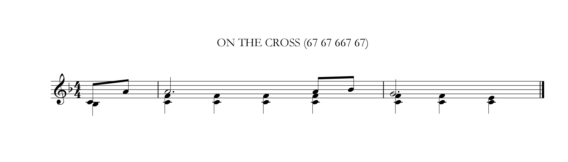 On the cross