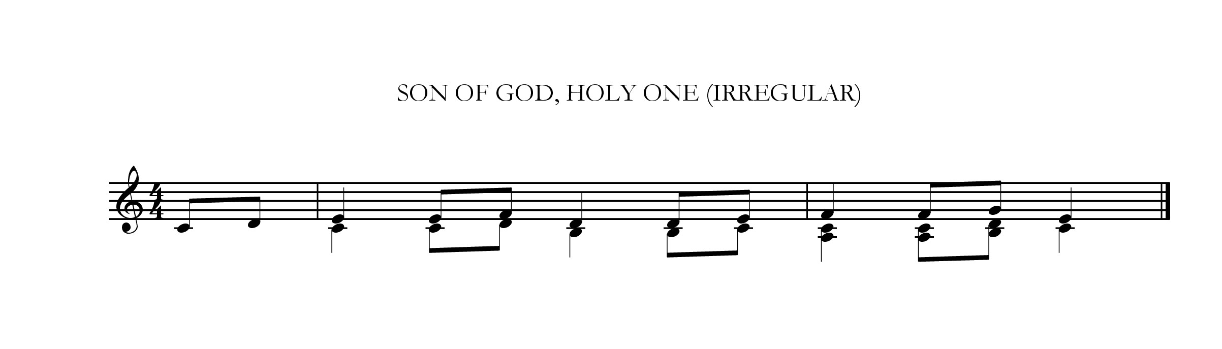Son of God, holy one