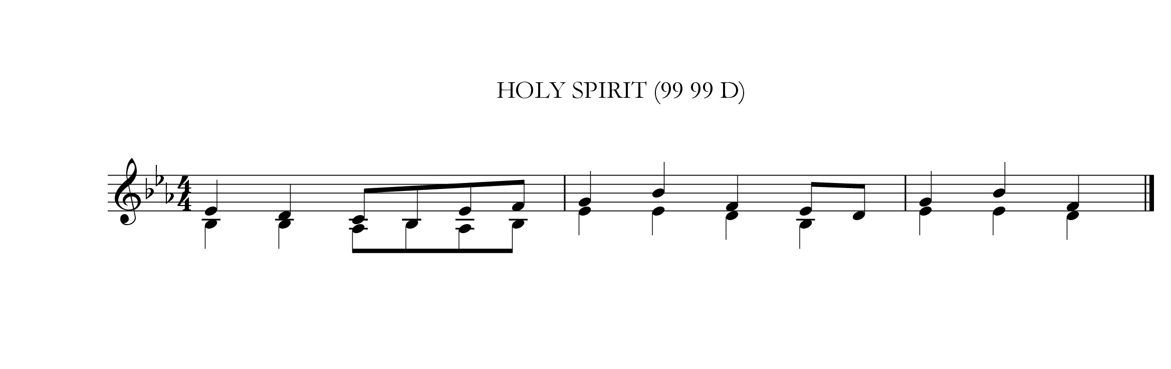 Holy Spirit  - arrangement 1