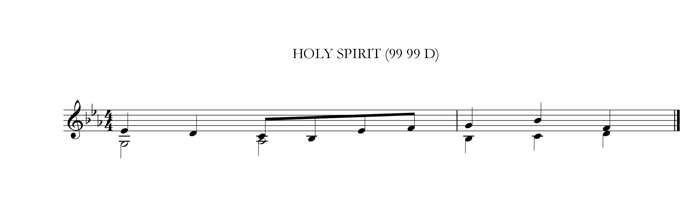 Holy Spirit - arrangement 2