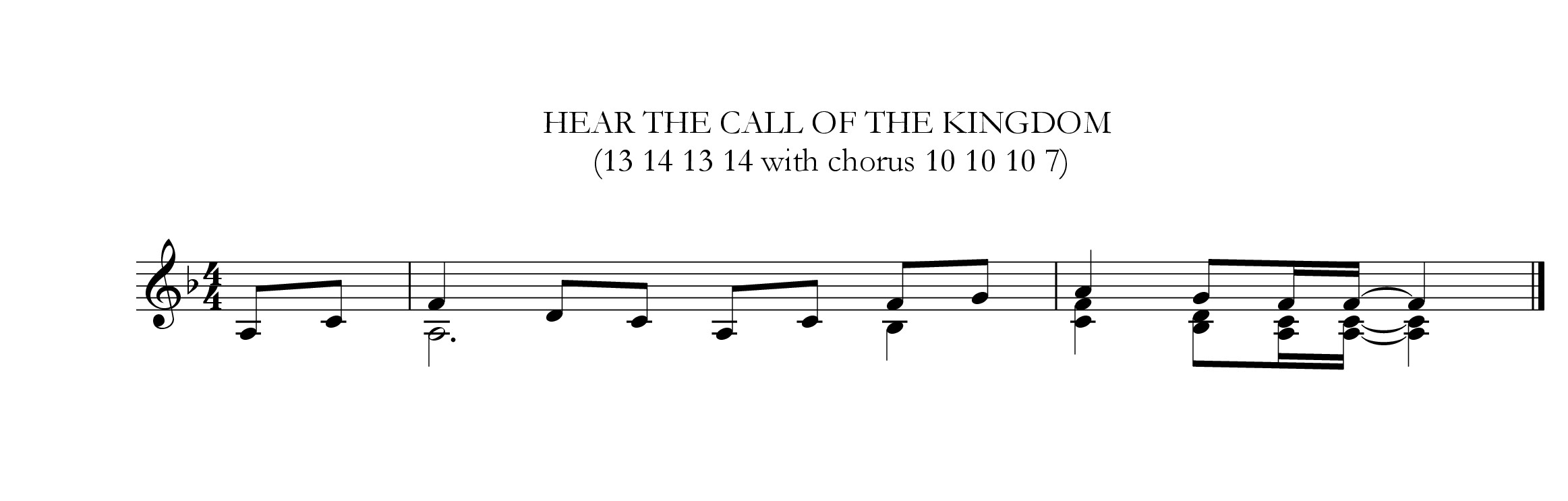Hear the call of the Kingdom