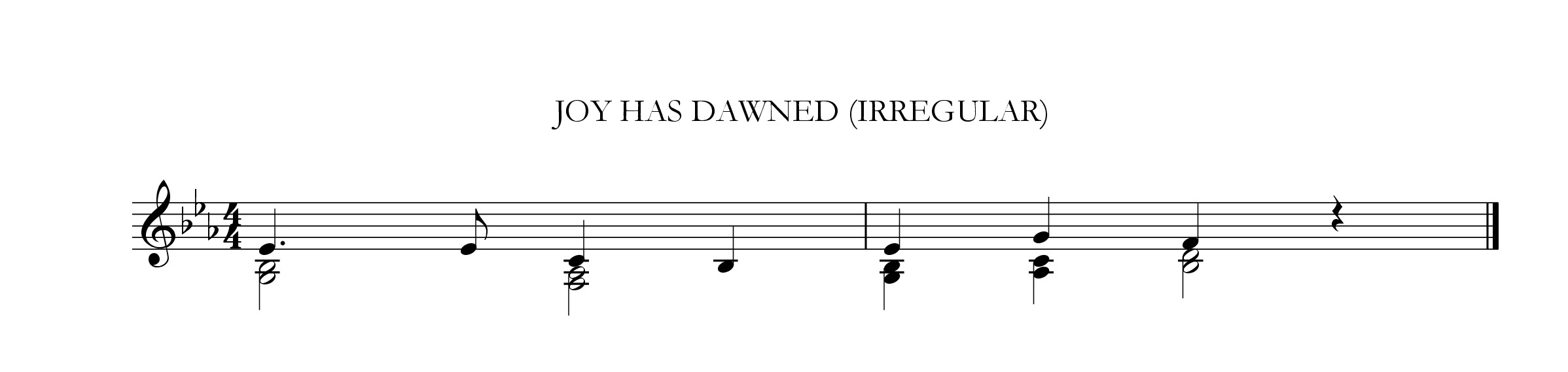 Joy has dawned
