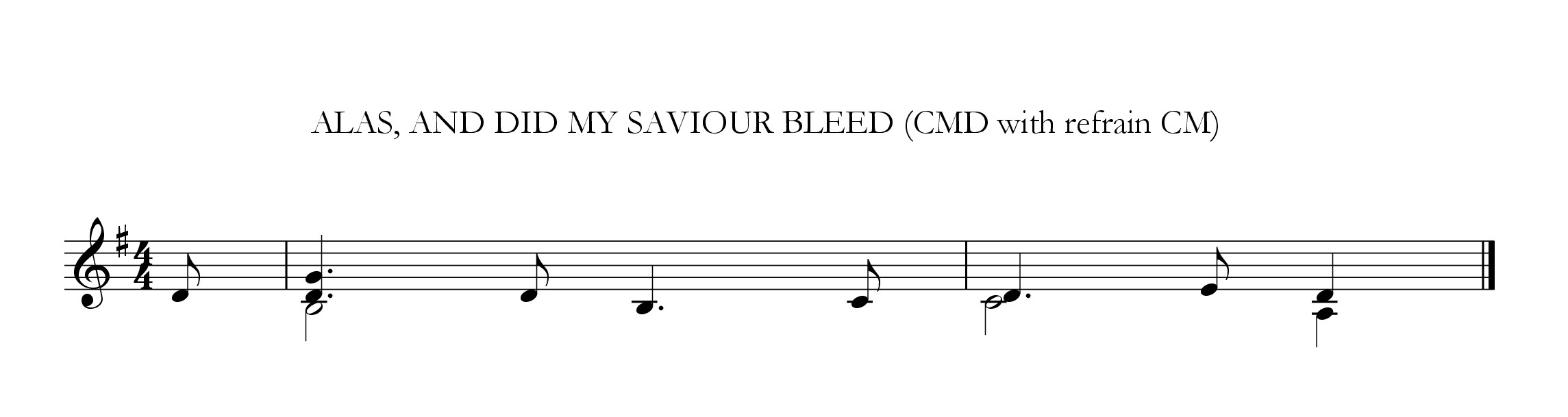 Alas, and did my Saviour bleed