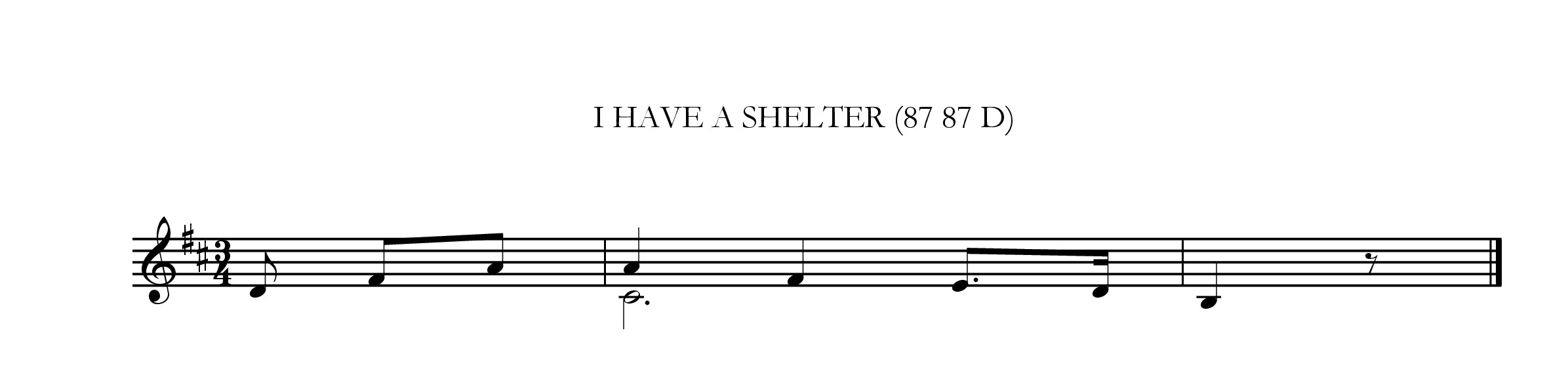 I have a shelter
