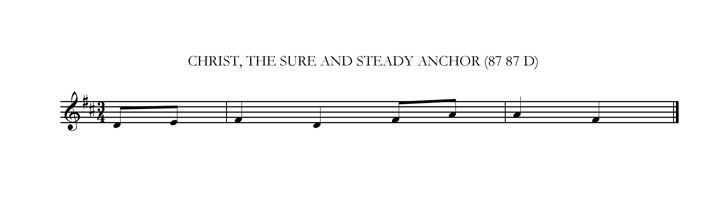 Christ the sure and steady anchor