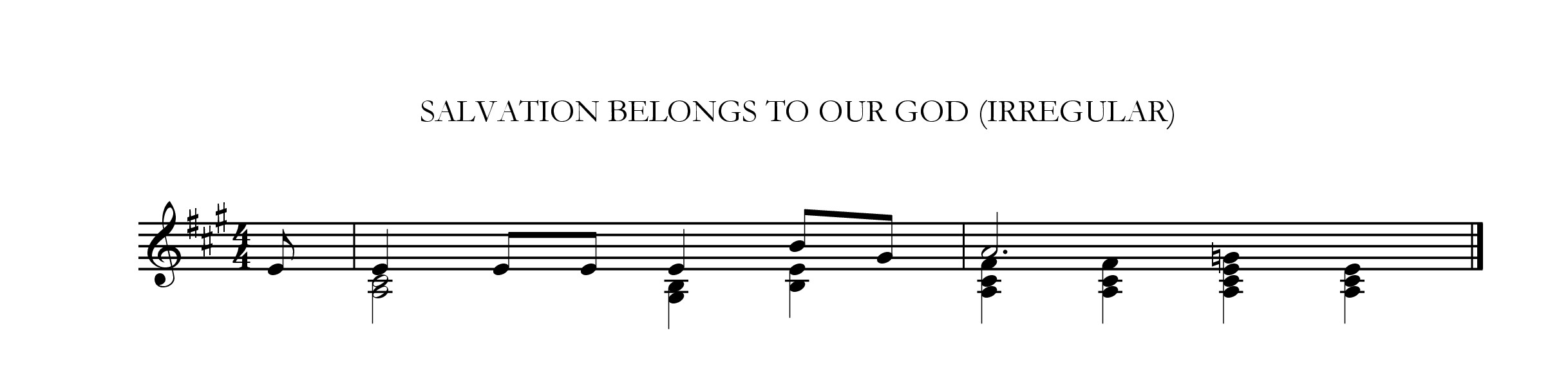 Salvation belongs to our God