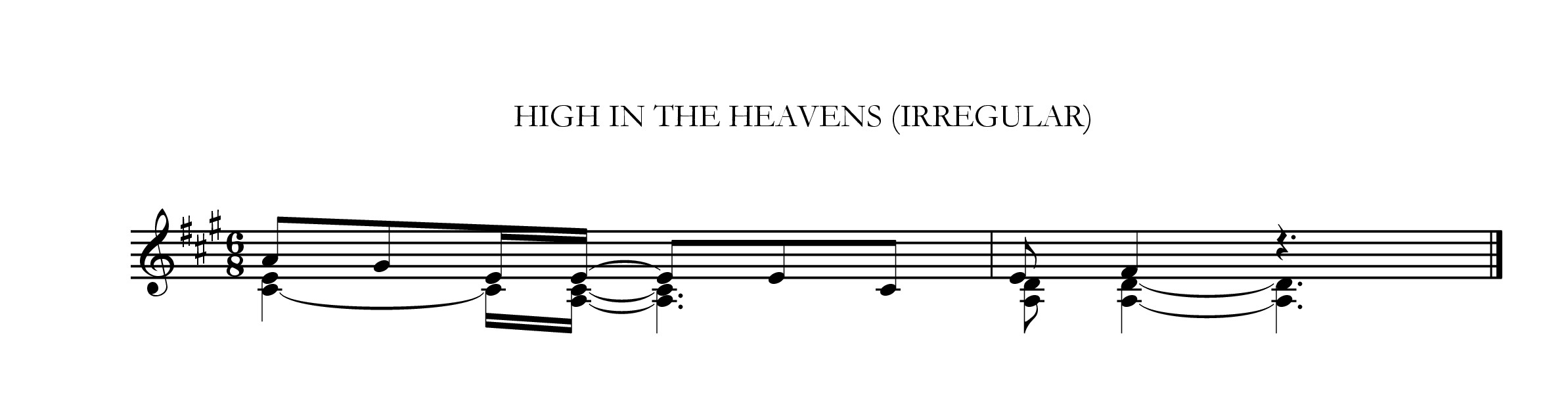 High in the heavens