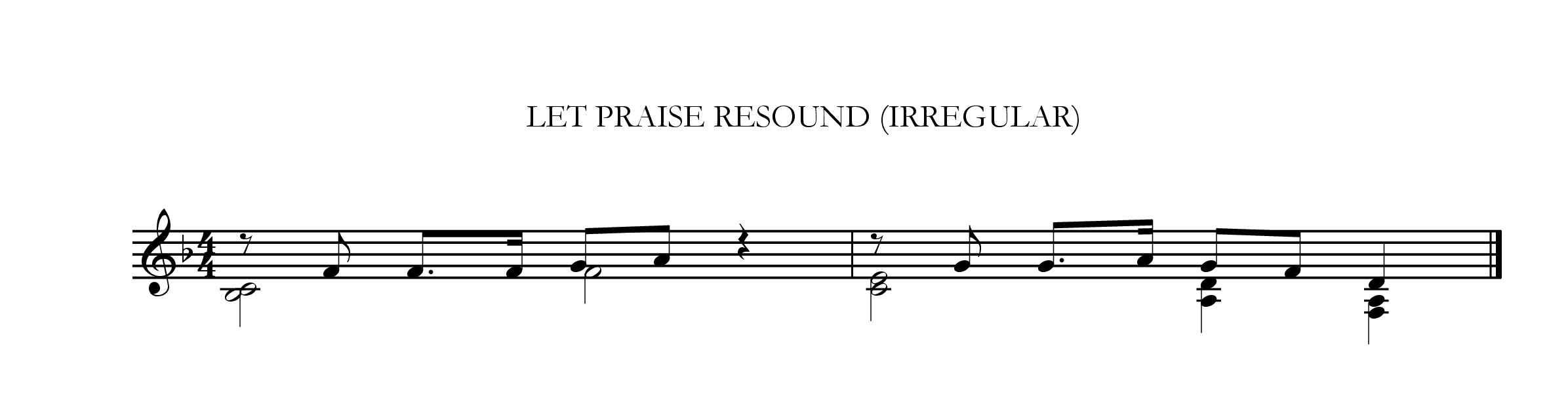 Let praise resound