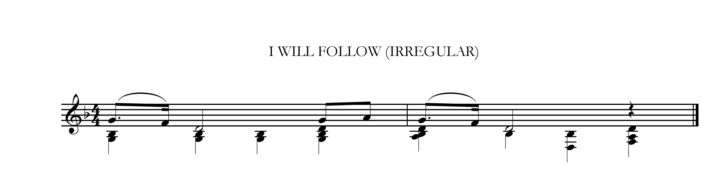 I will follow