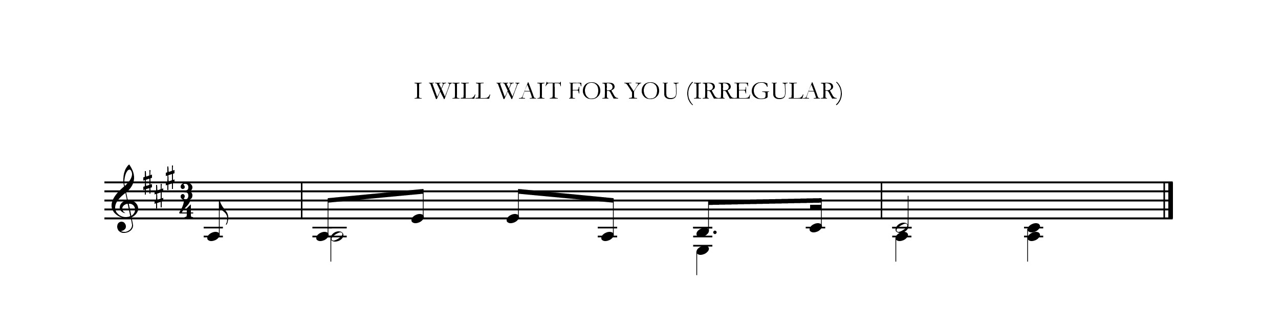 I will wait for you
