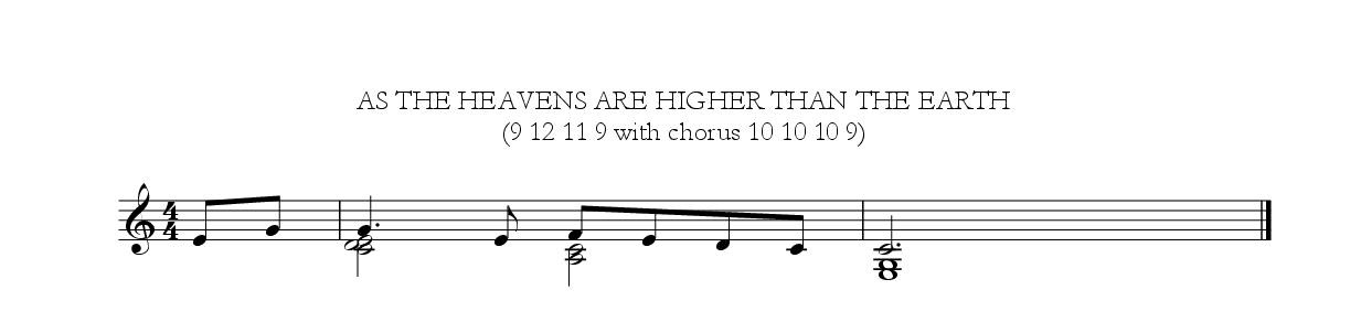 As the heavens are higher than the earth